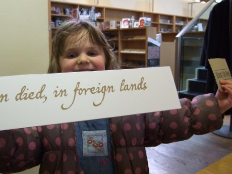 Susannah in the Poetry Library with line 8